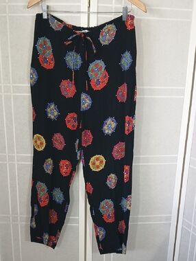 Chico's Rayon Crepe Asian Design Pants